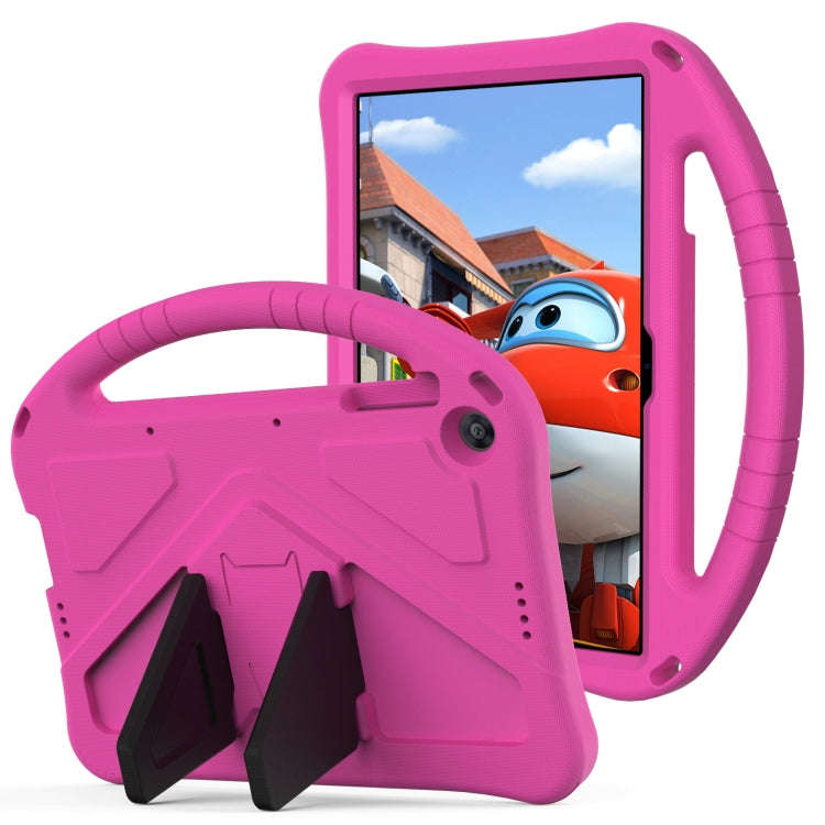 For Huawei MatePad T 10s 10.1 EVA Flat Anti Falling Protective Case Shell with Holder(RoseRed)
