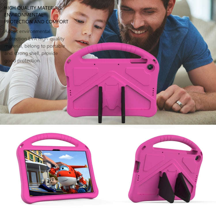 For Huawei MatePad T 10s 10.1 EVA Flat Anti Falling Protective Case Shell with Holder(RoseRed)
