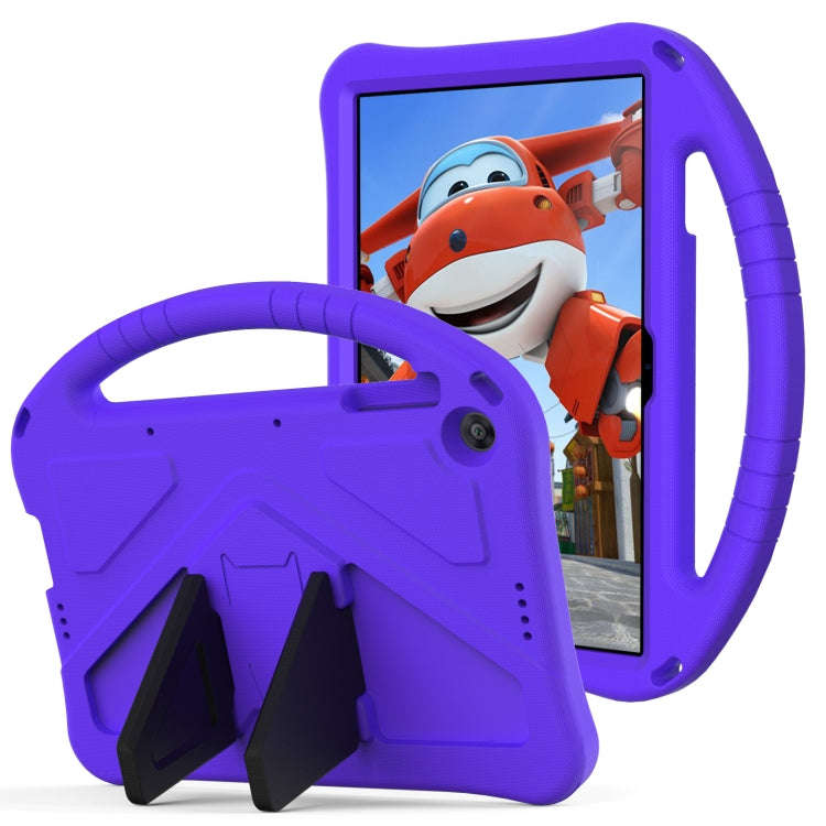 For Huawei MatePad T 10s 10.1 EVA Flat Anti Falling Protective Case Shell with Holder(Purple)