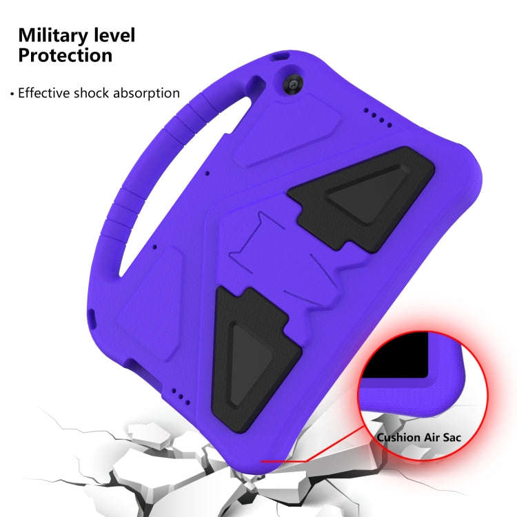For Huawei MatePad T 10s 10.1 EVA Flat Anti Falling Protective Case Shell with Holder(Purple)