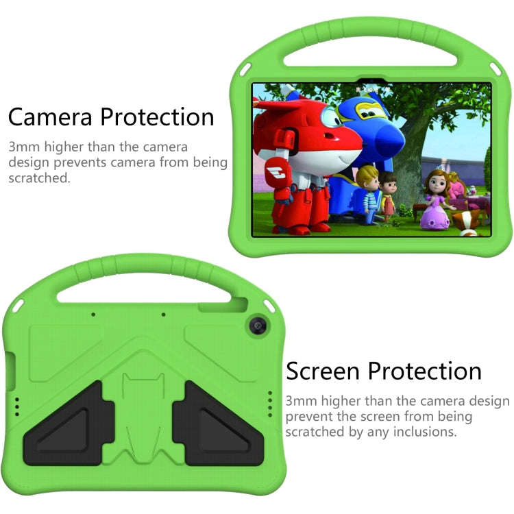 For Huawei MatePad T 10s 10.1 EVA Flat Anti Falling Protective Case Shell with Holder(Green)