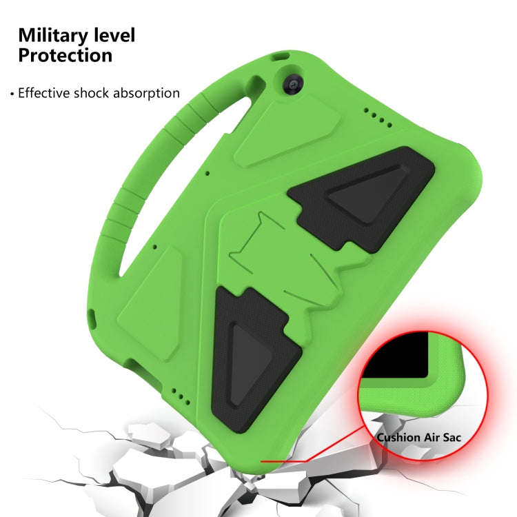 For Huawei MatePad T 10s 10.1 EVA Flat Anti Falling Protective Case Shell with Holder(Green)