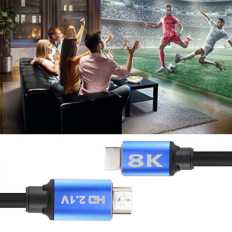 HD08 8K Ultra Clear HDMI 2.1 TV Computer Projection Set-top Box HDMI Cable, Cable Length:3m