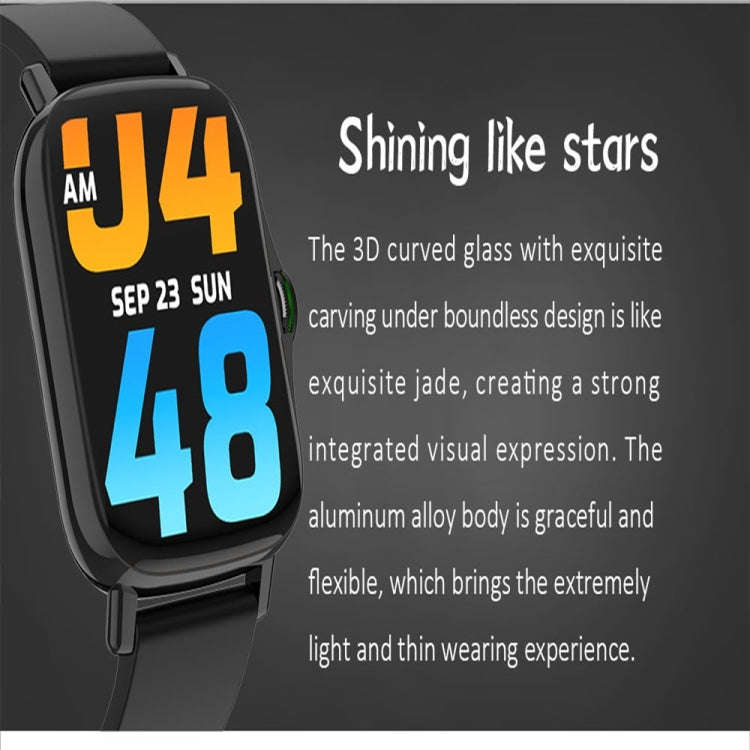 FM08 1.69 inch Color Screen Smart Watch IP67 Waterproof,Support Heart Rate Monitoring/Blood Press...