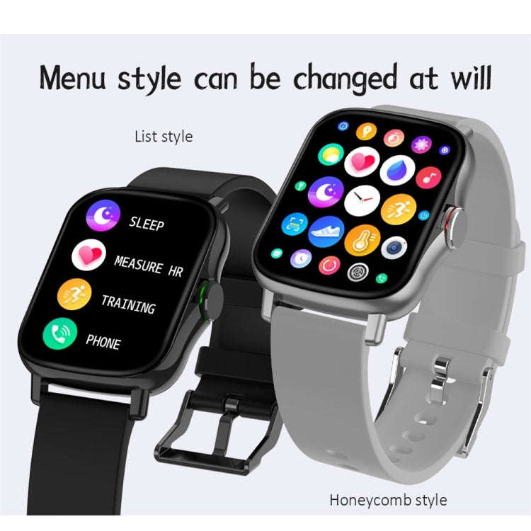 FM08 1.69 inch Color Screen Smart Watch IP67 Waterproof,Support Heart Rate Monitoring/Blood Press...