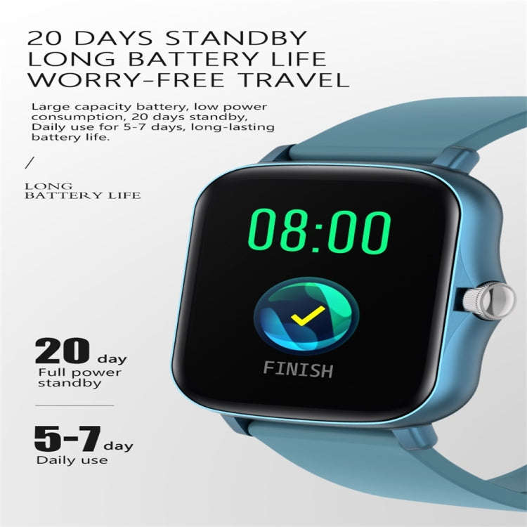 Y20 1.69 inch Color Screen Smart Watch IP67 Waterproof,Support Heart Rate Monitoring/Blood Pressu...