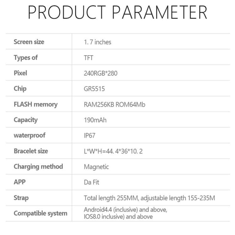 Y20 1.69 inch Color Screen Smart Watch IP67 Waterproof,Support Heart Rate Monitoring/Blood Pressu...
