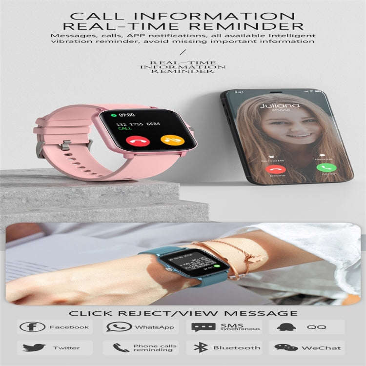 Y20 1.69 inch Color Screen Smart Watch IP67 Waterproof,Support Heart Rate Monitoring/Blood Pressu...