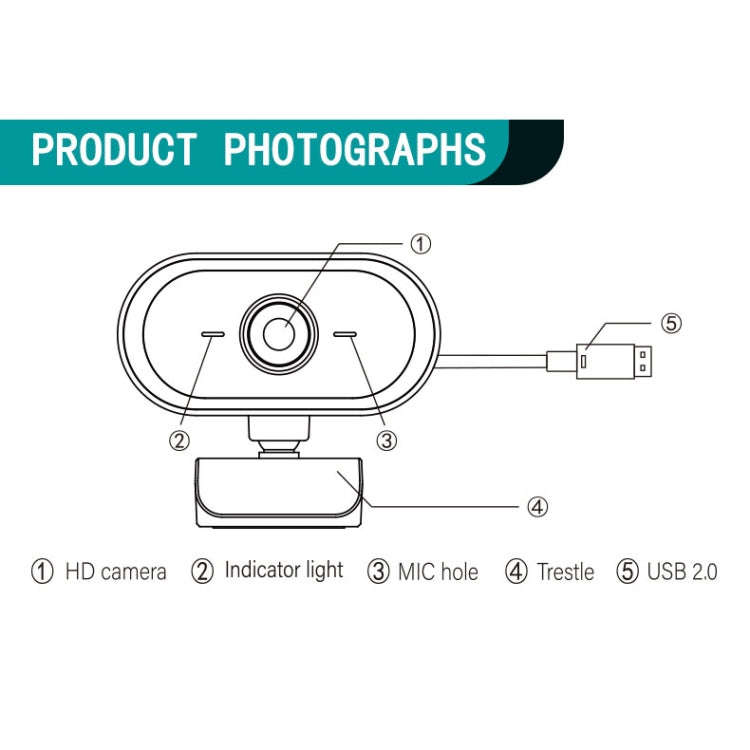 C11 2K Picture Quality HD Without Distortion 360 Degrees Rotate Built-in Microphone Sound Clear W...