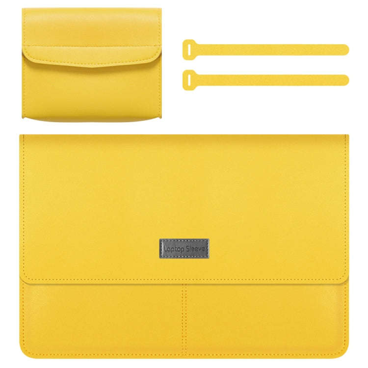 Litchi Pattern PU Leather Waterproof Ultra-thin Protection Liner Bag Briefcase Laptop Carrying Ba...