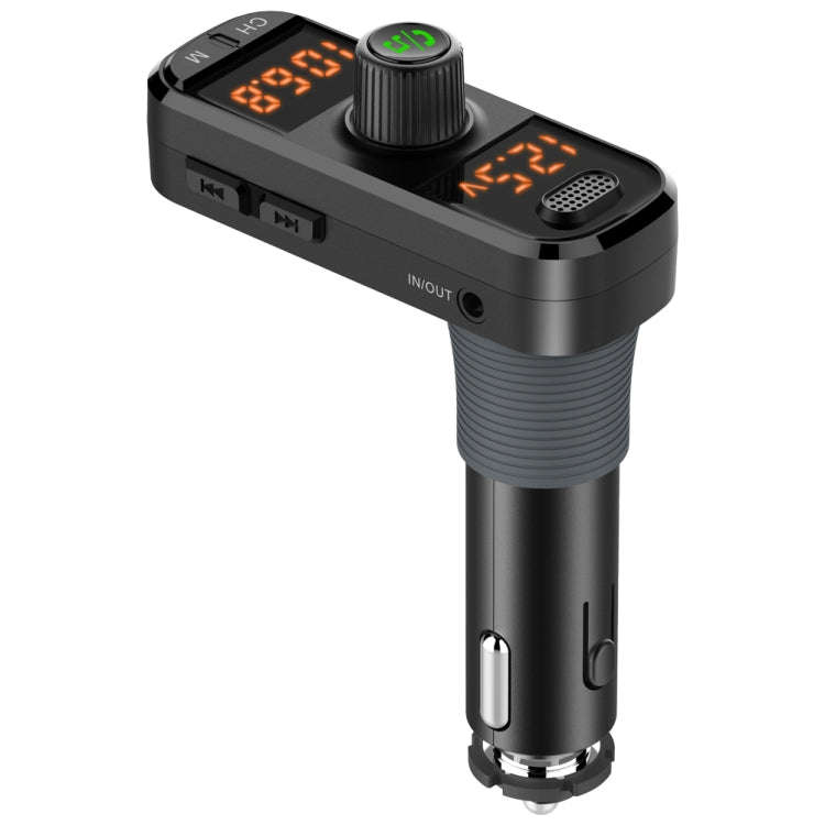 BC70 Car Bluetooth 5.0 FM Transmitter Radio Adapter Dual Display Wireless Handsfree Call MP3 Musi...