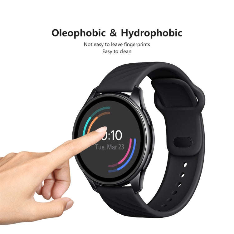2pcs For OnePlus Watch ENKAY Hat-Prince 3D Full Screen Soft PC Edge + PMMA HD Screen Protector Film