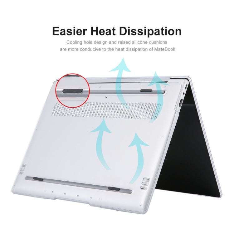 ENKAY for Huawei MateBook 13 Ryzen Edition US Version 2 in 1 Crystal Protective Case with TPU Key...