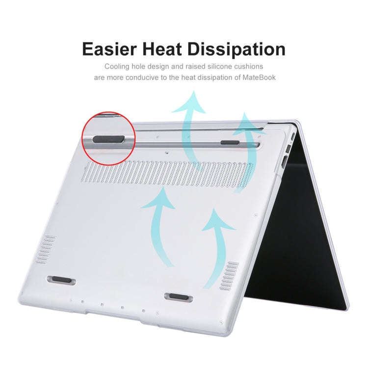 ENKAY for Huawei MateBook D 14  / Honor MagicBook 14 US Version 2 in 1 Crystal Protective Case wi...