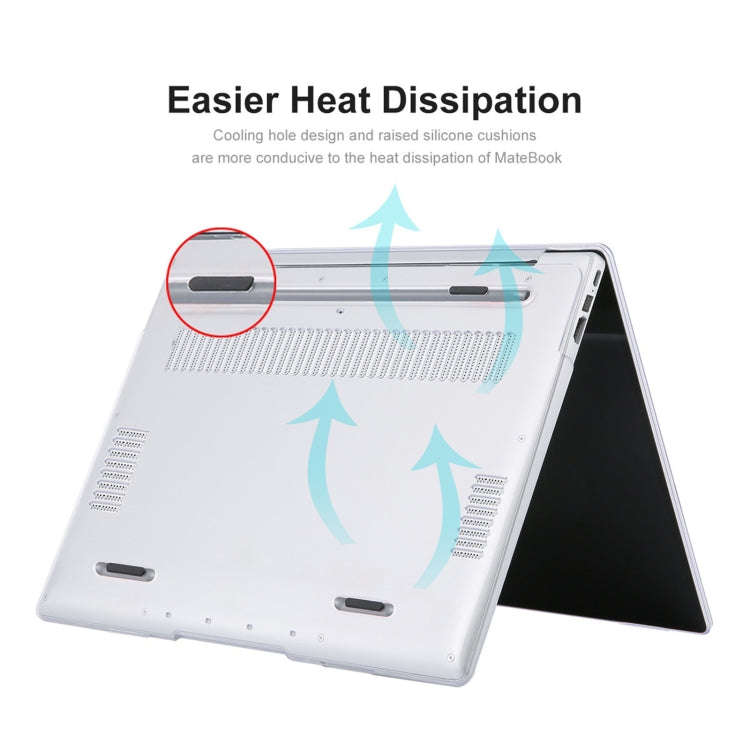 ENKAY for Huawei MateBook D 15  / Honor MagicBook 15 US Version 2 in 1 Crystal Protective Case wi...