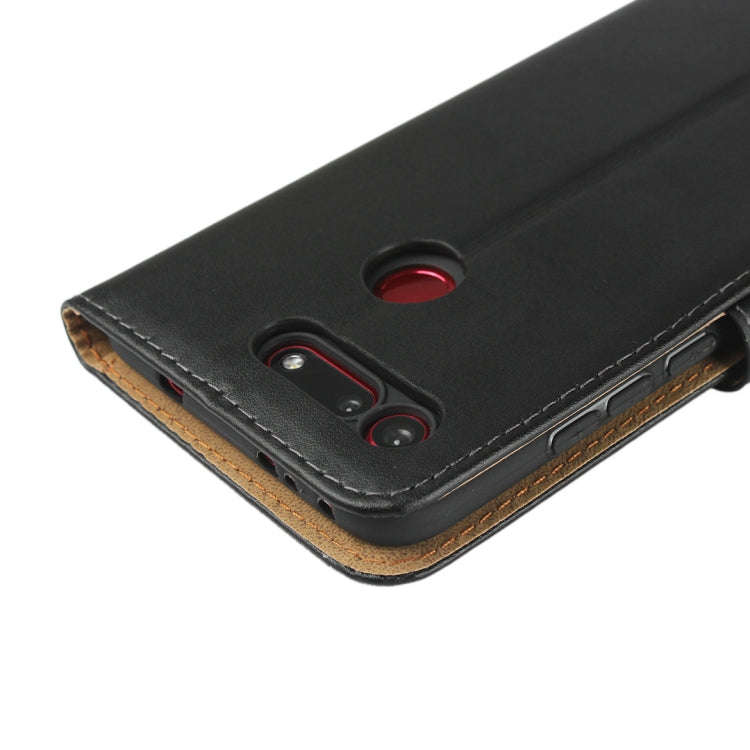 Horizontal Flip Leather Case for Huawei Honor V20, with Magnetic Buckle & Holder & Card Slots & W...