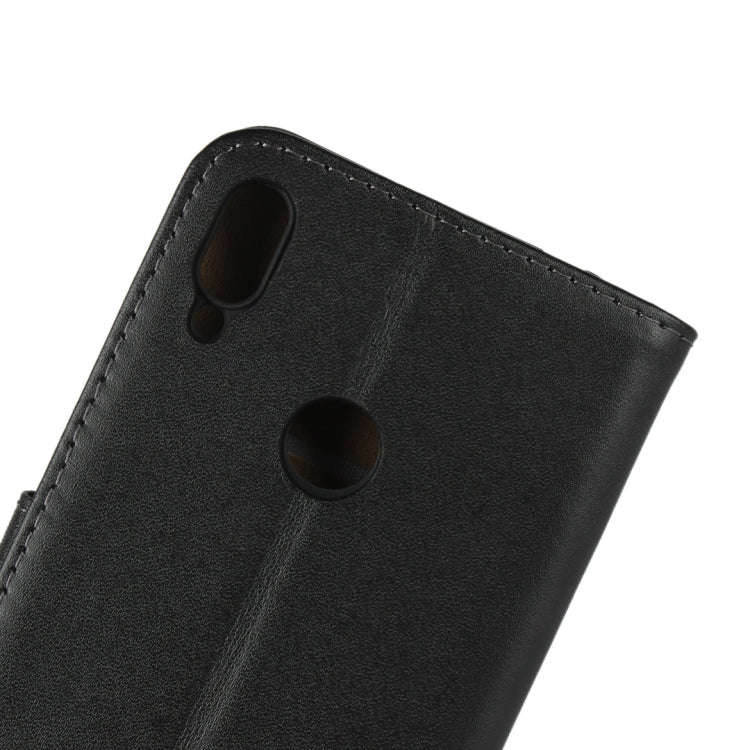 Horizontal Flip Leather Case for Huawei Y6 (2019), with Magnetic Buckle & Holder & Card Slots & W...