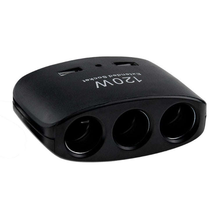 120W Car Cigarette Lighter Adapter, 3-Socket Cigarette Lighter Splitter with Dual USB Car Charger...