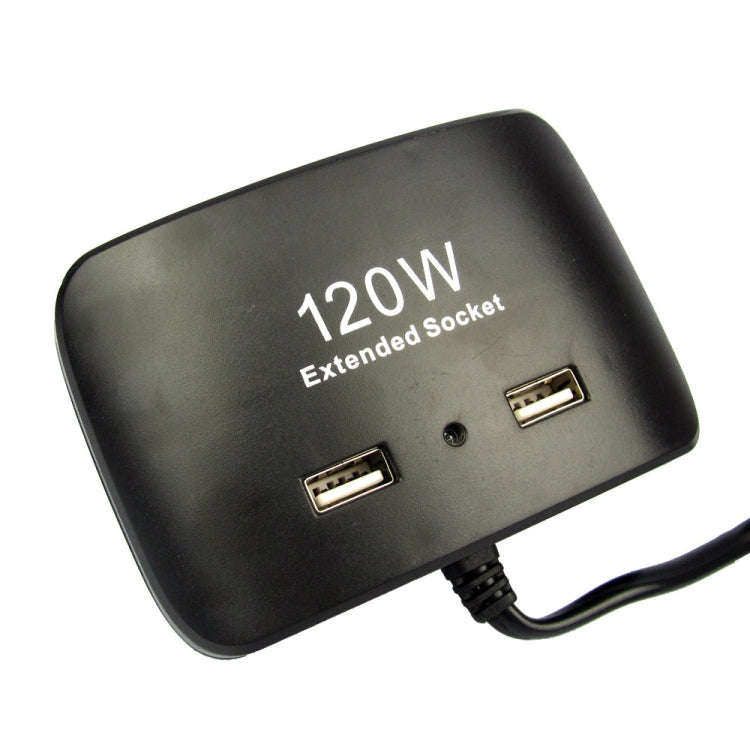 120W Car Cigarette Lighter Adapter, 3-Socket Cigarette Lighter Splitter with Dual USB Car Charger...