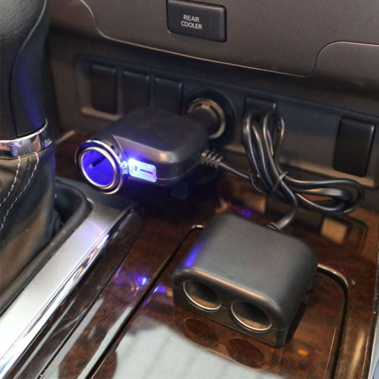 Car Sockets Car Cigarette Lighter Adapter Splitter Set 2 USB Car Charger 12V / 24V Car Styling Ac...
