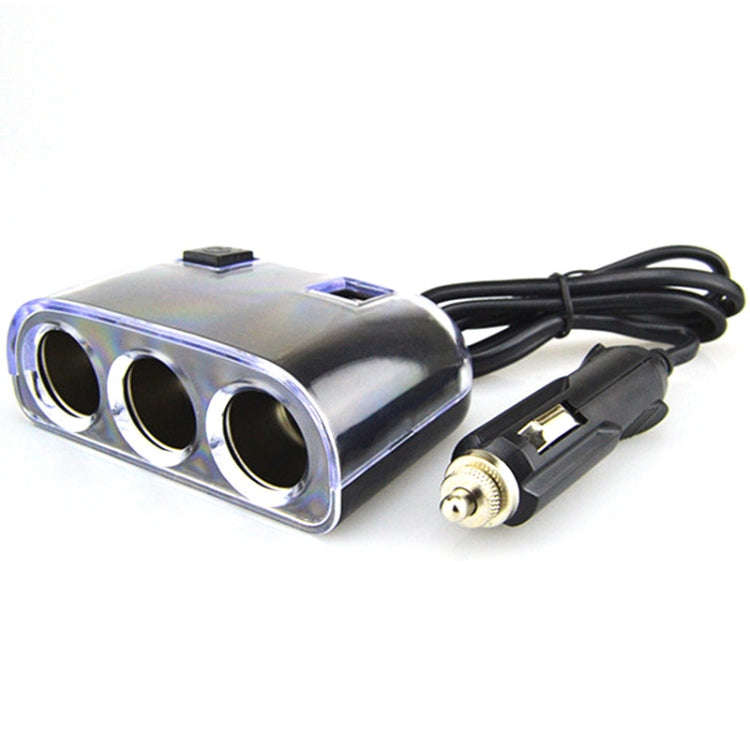 Car Cigarette Lighter Splitter Adapter 3 Socket Cigarette Lighter Splitter Dual USB Car Charger O...