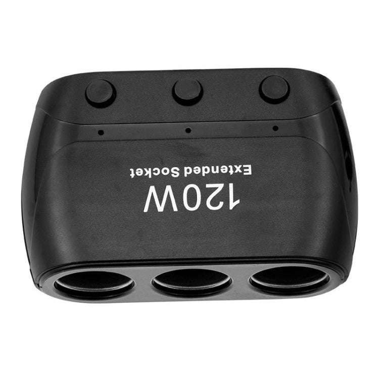 Cigarette Lighter Adapter Splitter 3 Sockets Cigarette Lighter Splitter 12V/24V Power Car Charger...