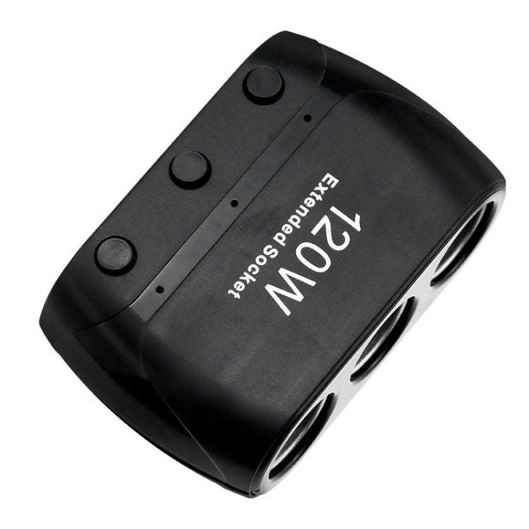 Cigarette Lighter Adapter Splitter 3 Sockets Cigarette Lighter Splitter 12V/24V Power Car Charger...