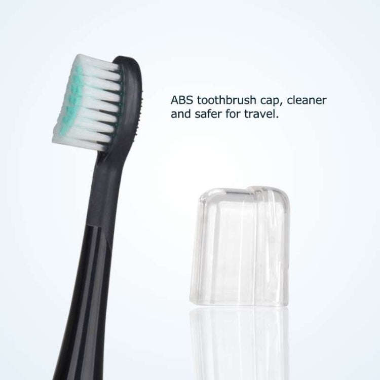4 PCS Toothbrush Heads and Caps for Mornwell D01/D02 Electric Toothbrushes(Black D902)