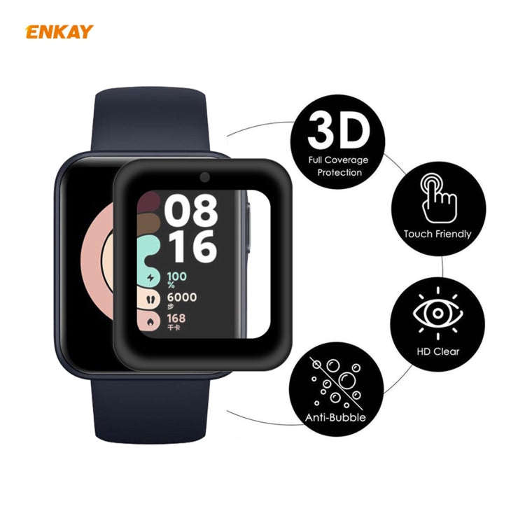 For Redmi Watch 5 PCS ENKAY Hat-Prince 3D Full Screen Soft PC Edge + PMMA HD Screen Protector Film