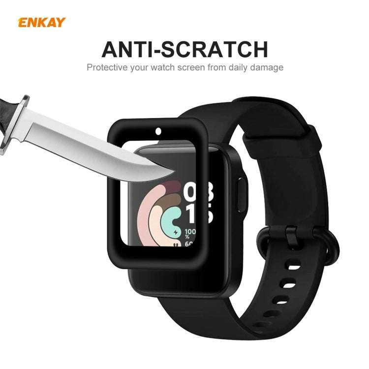 For Redmi Watch 5 PCS ENKAY Hat-Prince 3D Full Screen Soft PC Edge + PMMA HD Screen Protector Film