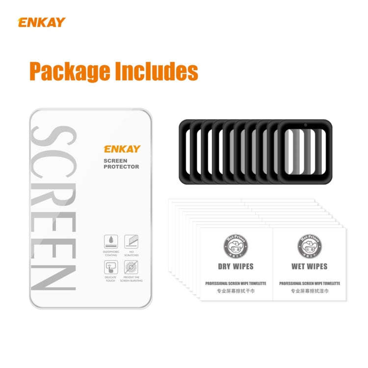 For Redmi Watch 10 PCS ENKAY Hat-Prince 3D Full Screen Soft PC Edge + PMMA HD Screen Protector Film
