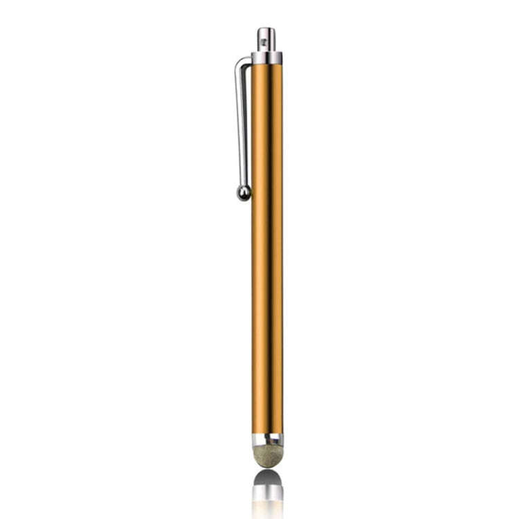 AT-19 Silver Fiber Pen Tip Stylus Capacitive Pen Mobile Phone Tablet Universal Touch Pen(Gold)