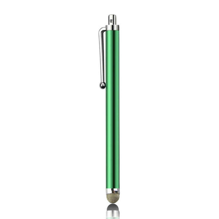AT-19 Silver Fiber Pen Tip Stylus Capacitive Pen Mobile Phone Tablet Universal Touch Pen(Green)