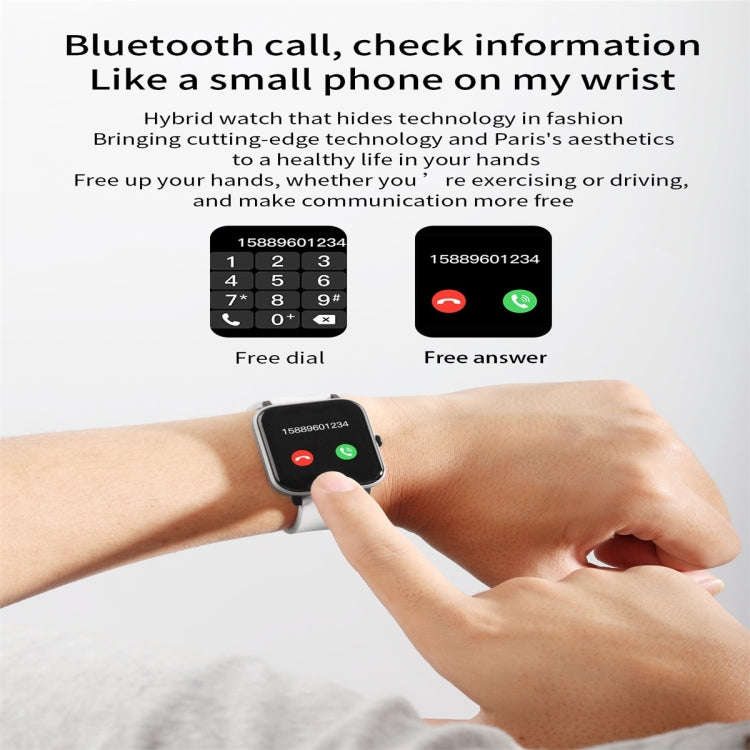H10 1.54inch Color Screen Smart Watch IP67 Waterproof,Support Bluetooth Call/Heart Rate Monitorin...