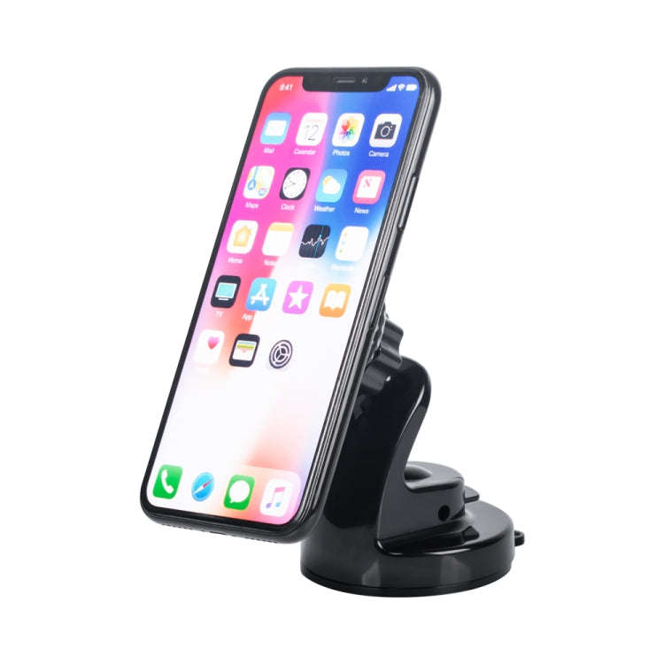 Vehicle Mobile Phone Holder Instrument Panel Adhesive Suction Cup(Black+red)