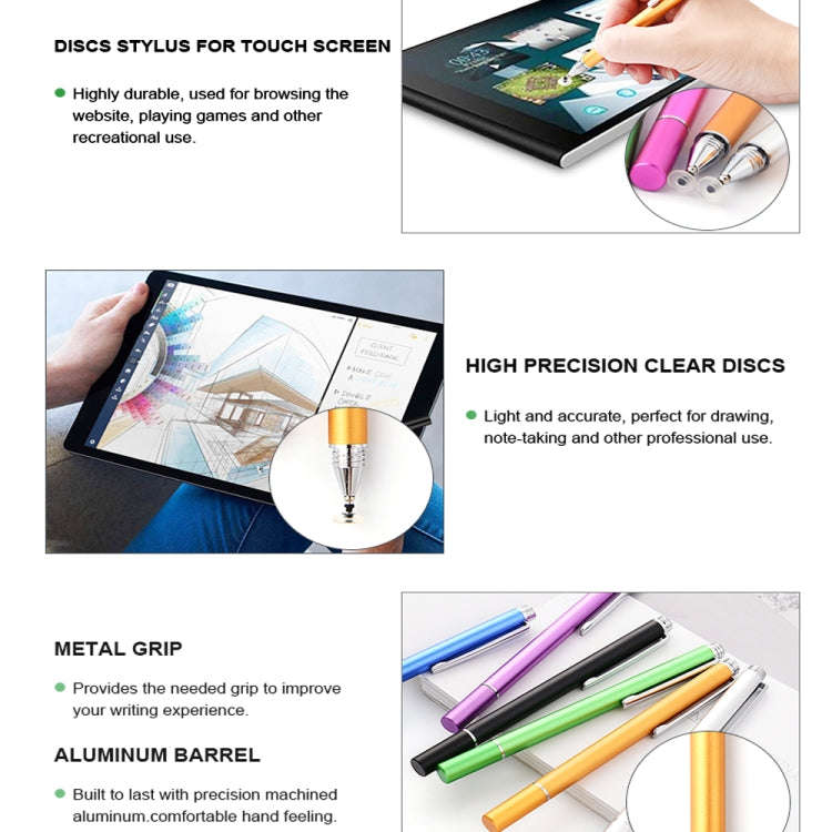 AT-21 Mobile Phone Touch Screen Capacitive Pen Drawing Pen(Gold)