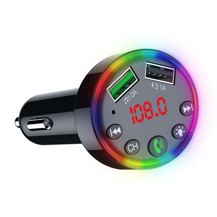 F9 Car MP3 Modulator Player Wireless Hands-free Audio Receiver Dual USB Fast Charger FM Transmitt...