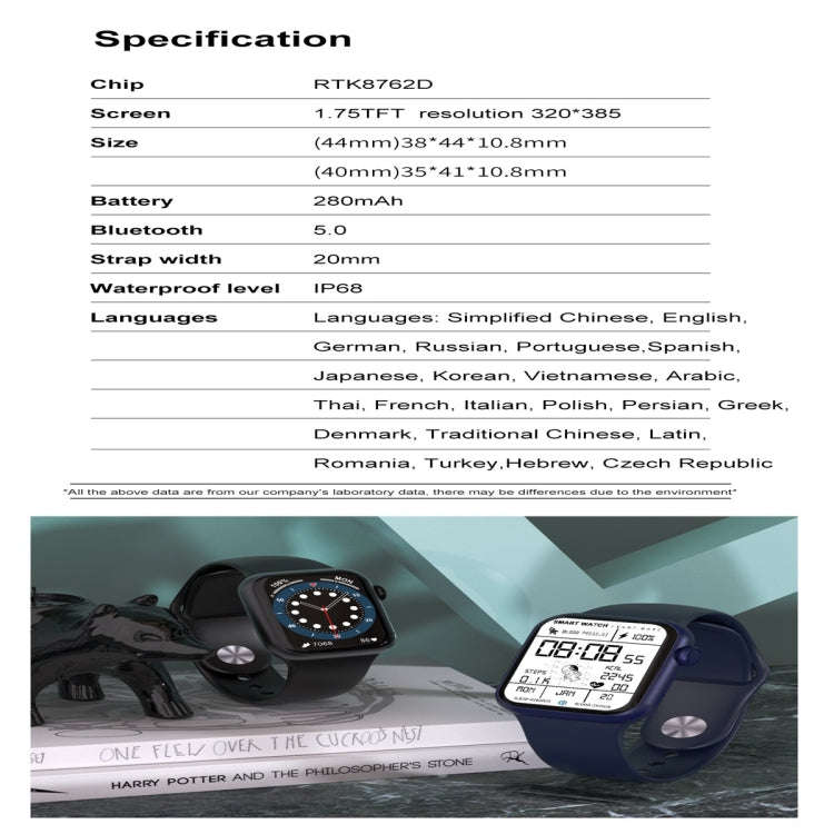 DT100pro 1.75 inch Color Screen Smart Watch IP68 Waterproof,Support Bluetooth Call/Heart Rate Mon...