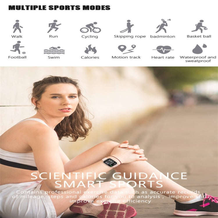 Y22 1.72inch Color Screen Smart Watch IP67 Waterproof,Support Heart Rate Monitoring/Blood Pressur...