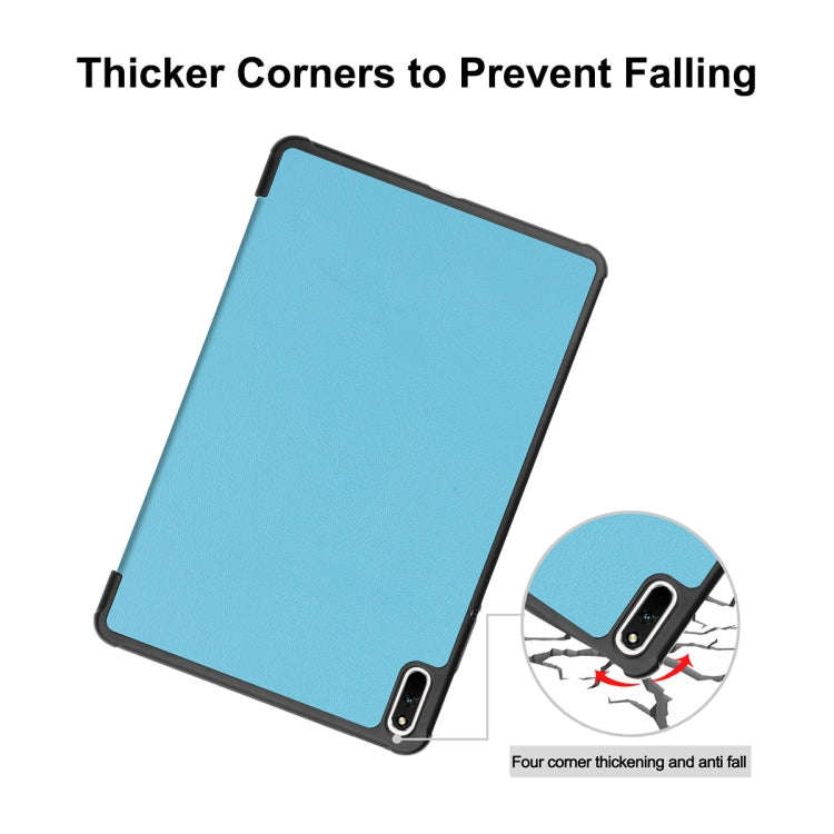 For Huawei MatePad 11 2021 ENKAY Custer Texture Horizontal Flip PU+PC Leather Case with Three-fol...