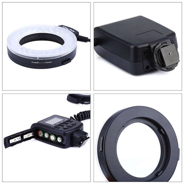 HD-130 Macro LED Ring Flash Light with 8 Different Sizes Adapter Ring (40.5 / 52 / 55 / 58 / 62 /...