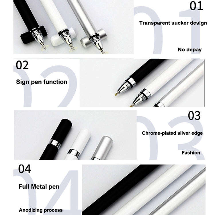 AT-25 2 in High-precision Mobile Phone Touch Capacitive Pen Writing Pen(Black)