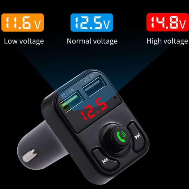 X3 Wireless 5.0 Handsfree Car Kit FM Wireless Audio Receiver Transmitter MP3 Player Dual USB Digi...
