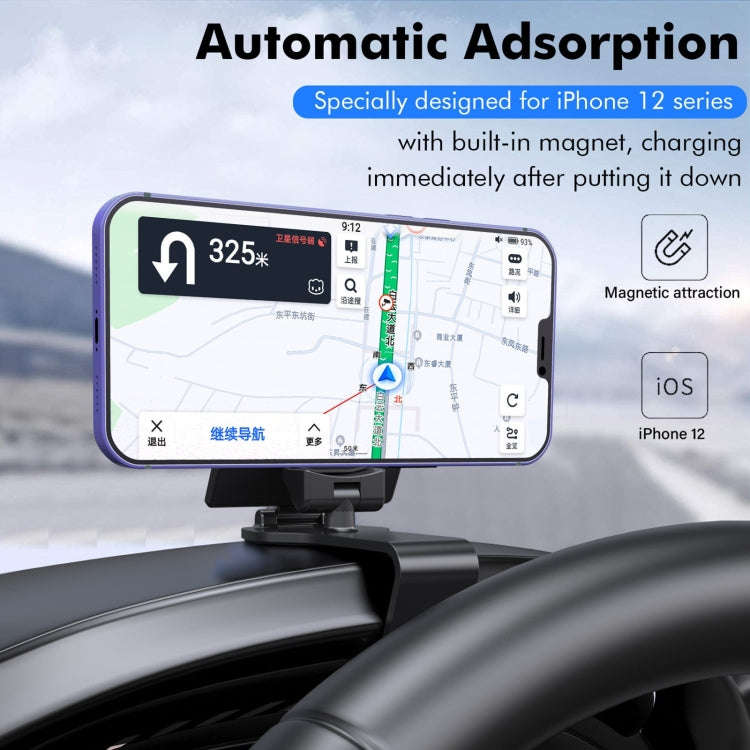 H-144B Universal Car Phone Holder Magnetic Stop Sign Holder Mobile Phone Interior Decoration Acce...