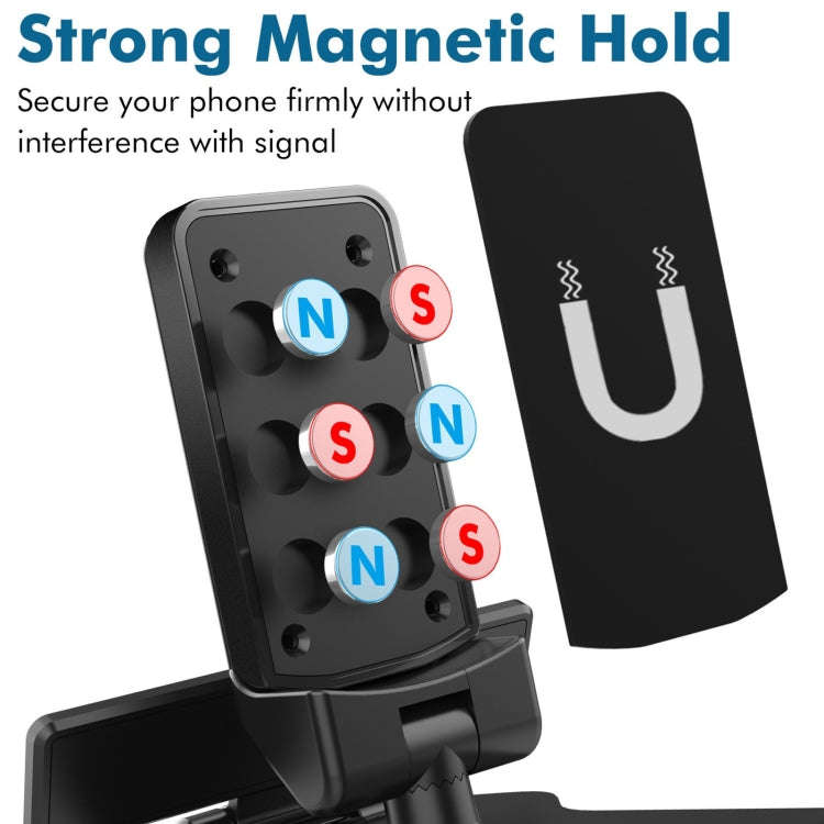 H-144B Universal Car Phone Holder Magnetic Stop Sign Holder Mobile Phone Interior Decoration Acce...