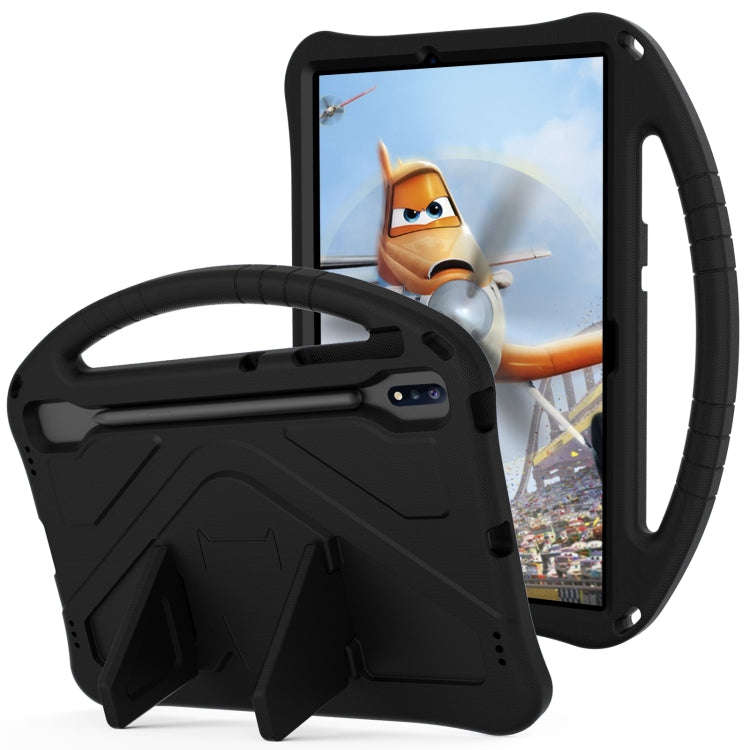 For Huawei MatePad Pro 12.6 2021 EVA Flat Anti Falling Protective Case Shell with Holder(Black)