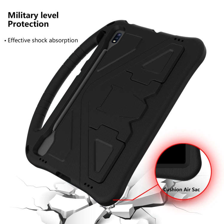 For Huawei MatePad Pro 12.6 2021 EVA Flat Anti Falling Protective Case Shell with Holder(Black)