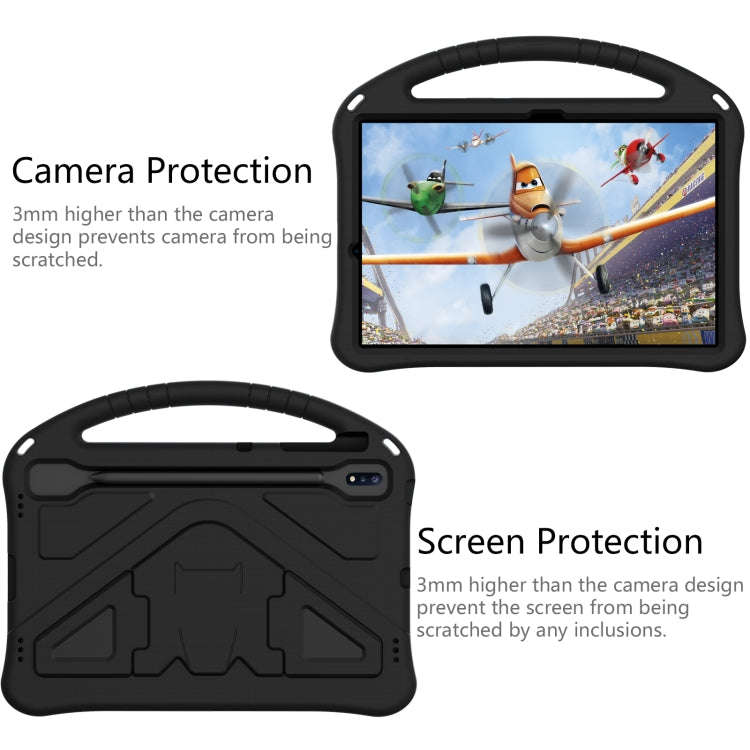 For Huawei MatePad Pro 12.6 2021 EVA Flat Anti Falling Protective Case Shell with Holder(Black)