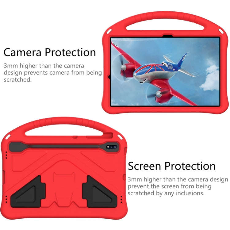 For Huawei MatePad Pro 12.6 2021 EVA Flat Anti Falling Protective Case Shell with Holder(Red)