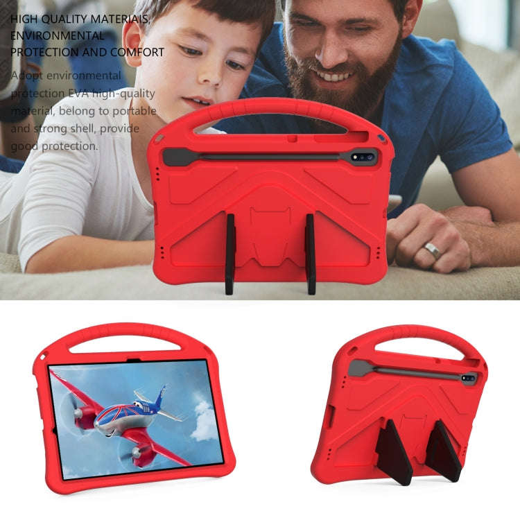 For Huawei MatePad Pro 12.6 2021 EVA Flat Anti Falling Protective Case Shell with Holder(Red)